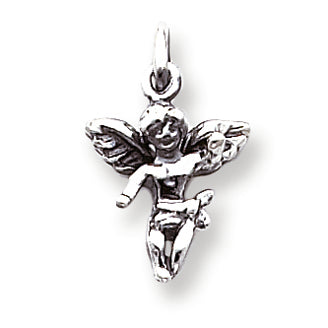 Sterling Silver Antiqued Angel Charm