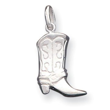 Sterling Silver Cowboy Boot Charm