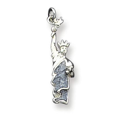 Sterling Silver Enameled Statue of Liberty Charm