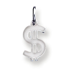 Sterling Silver Dollar Sign Charm