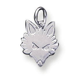 Sterling Silver Fox Head Charm