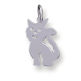 Sterling Silver Cat Charm