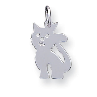 Sterling Silver Cat Charm