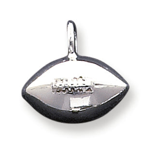 Sterling Silver Football Pendant