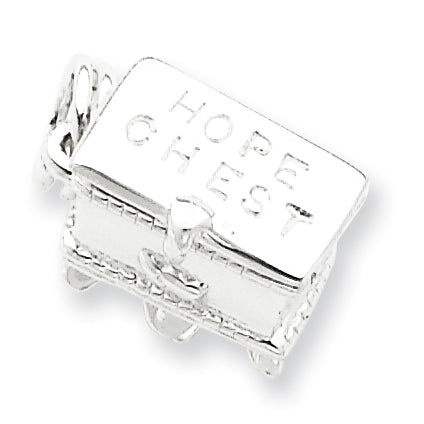Sterling Silver Hope Chest (Opens) Charm