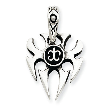 Sterling Silver Antiqued Fancy Pendant