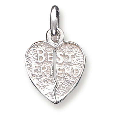 Sterling Silver Best Friend Charm