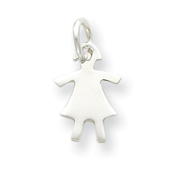 Sterling Silver Girl Charm