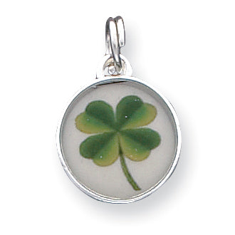 Sterling Silver Four Leaf Clover Charm