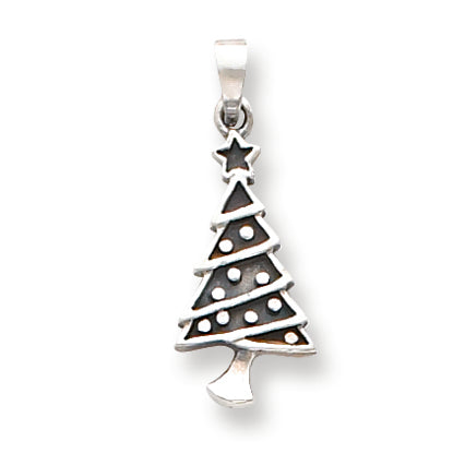 Sterling Silver Christmas Tree Pendant