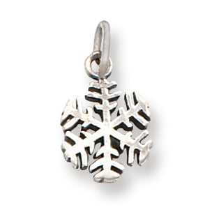 Sterling Silver Antique Snowflake Charm