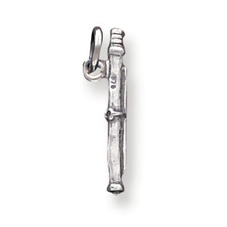 Sterling Silver Antique Flute Charm