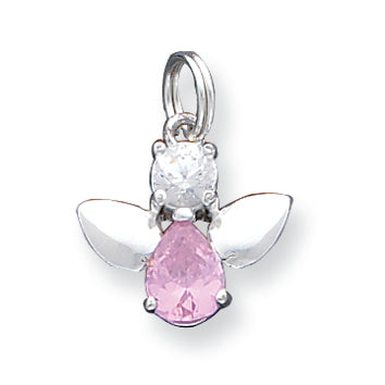Sterling Silver CZ Angel Charm