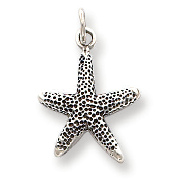 Sterling Silver Antique Star Fish Charm