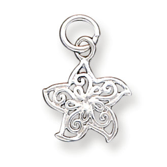 Sterling Silver Filigree Starfish Charm