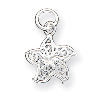 Sterling Silver Filigree Starfish Charm