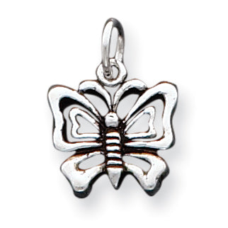 Sterling Silver Antique Butterfly Charm