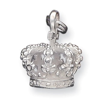 Sterling Silver Crown Charm