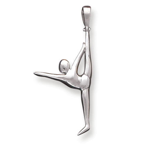 Sterling Silver Gymnast Pendant