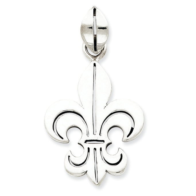 Sterling Silver Fluer de lis Pendant