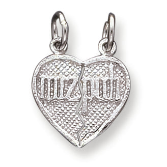 Sterling Silver Breakapart Mitzpah Charm
