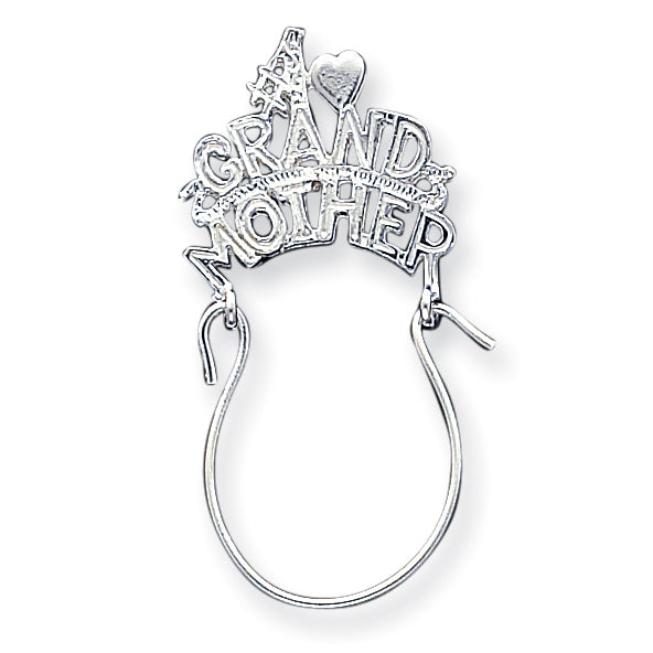 Sterling Silver #1 Grandmother Charm Holder