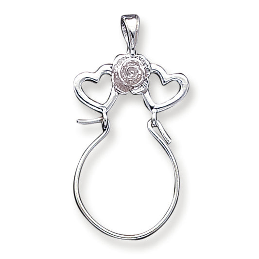 Sterling Silver Heart Charm Holder