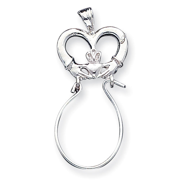 Sterling Silver Claddagh Charm Holder