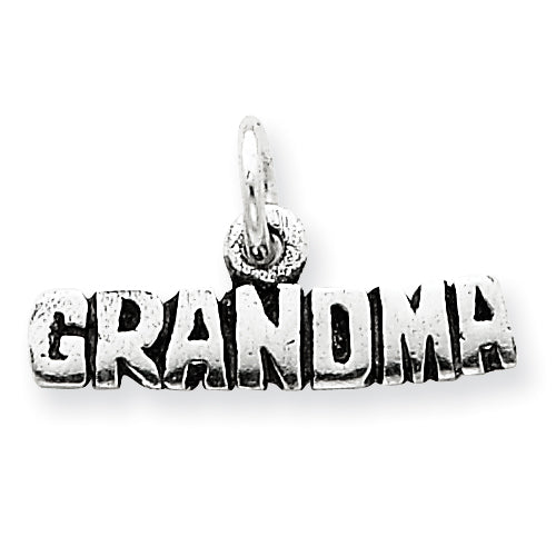 Sterling Silver Antiqued Grandma Charm