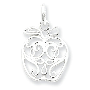 Sterling Silver Apple Charm