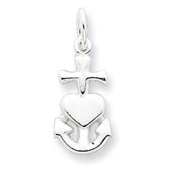 Sterling Silver Hope, Faith, and Charity Charm