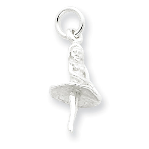 Sterling Silver Ballerina Charm