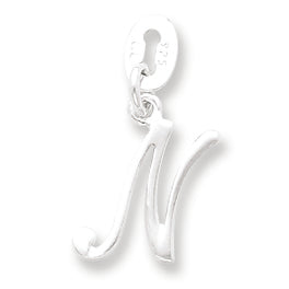 Sterling Silver Initial N Pendant