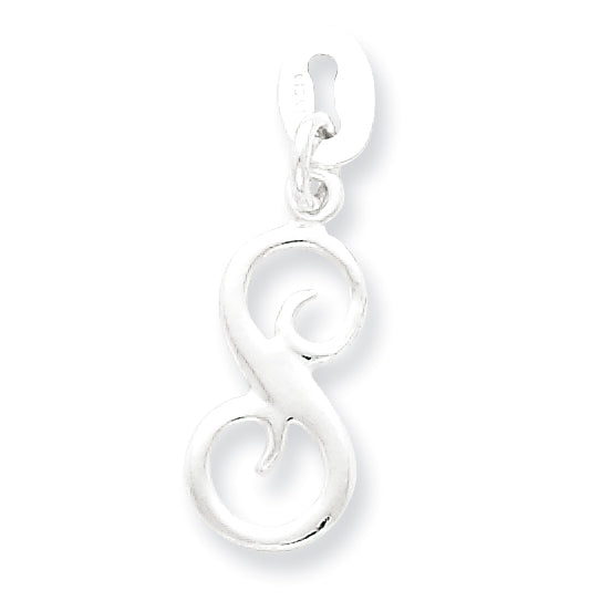 Sterling Silver Initial S Pendant