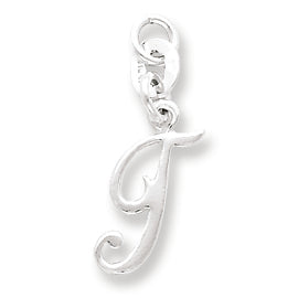 Sterling Silver Initial T Pendant