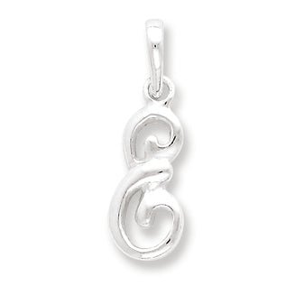 Sterling Silver Initial E Pendant