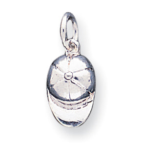 Sterling Silver Baseball Cap Charm