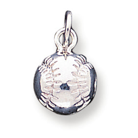 Sterling Silver BASEBALL Charm