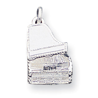 Sterling Silver Grand Piano Charm