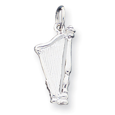 Sterling Silver Harp Charm