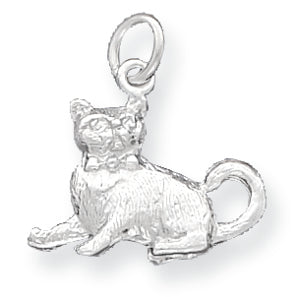 Sterling Silver Cat Charm
