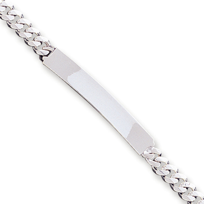 Sterling Silver Curb ID Bracelet 8 Inches