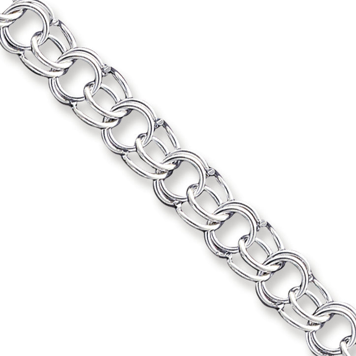 Sterling Silver Charm Bracelet 7 Inches