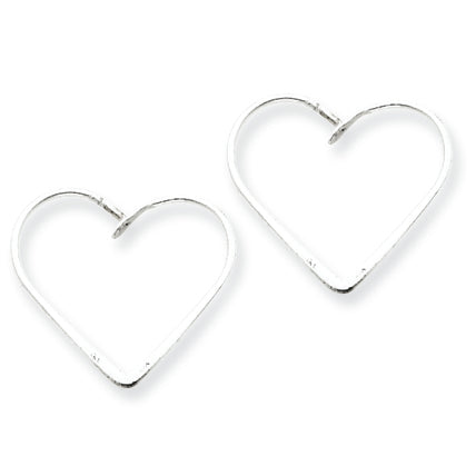 Sterling Silver Heart Earrings