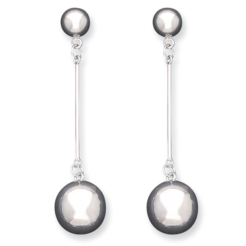 Sterling Silver 14mm Ball Earrings