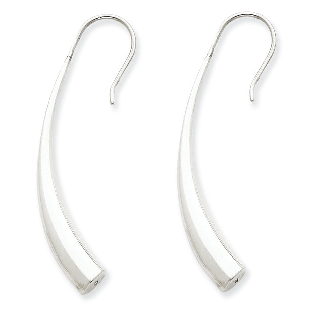 Sterling Silver Thick Stick Wire Earrings