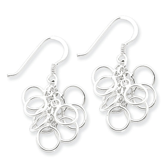 Sterling Silver Dangling Circles Earrings