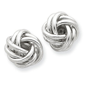 Sterling Silver Love Knot Earrings