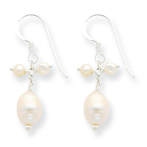 Sterling Silver Freshwater Cultured Pearl Earrings