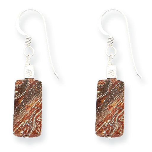 Sterling Silver Jasper Earrings